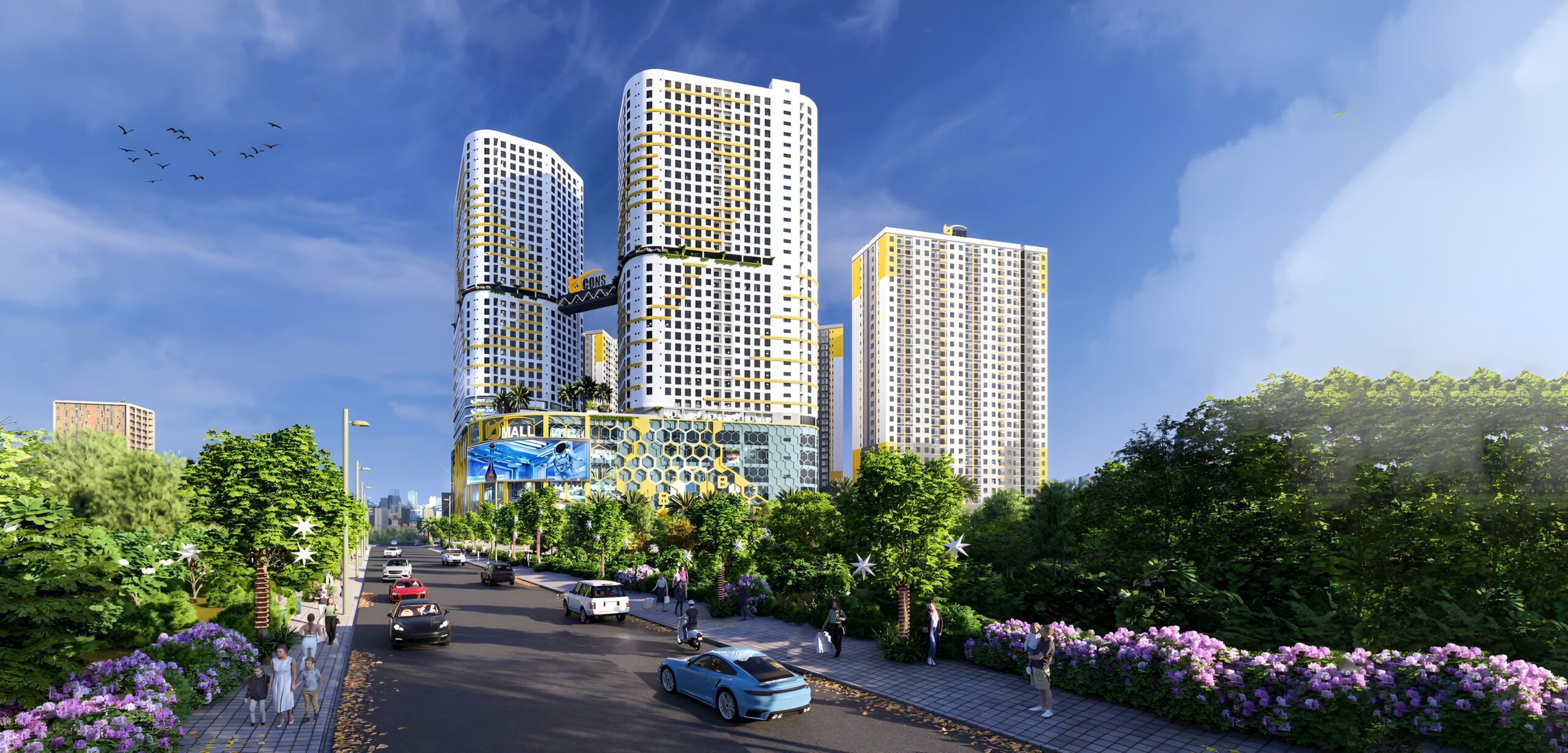 Mặt tiền Bcons Center City